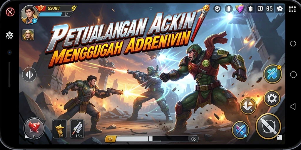 Gameplay seru dari 55RP yang menantang adrenalin pemain.