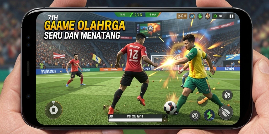 Tangkapan layar 71H menampilkan aksi olahraga yang mendebarkan.