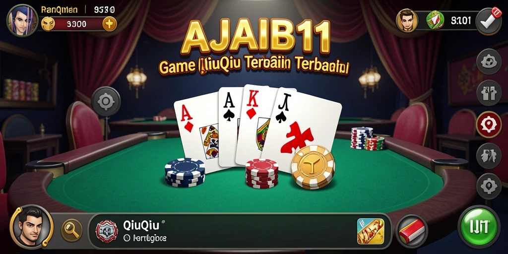 Gameplay seru QiuQiu di AJAIB11 dengan tampilan menarik.
