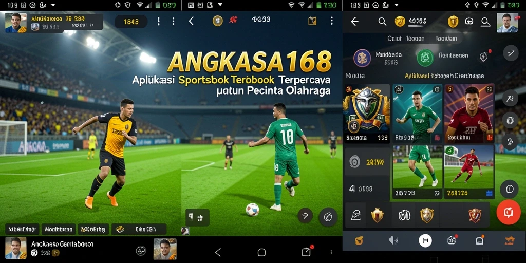 Tampilan utama ANGKASA168 dengan berbagai pilihan taruhan olahraga.