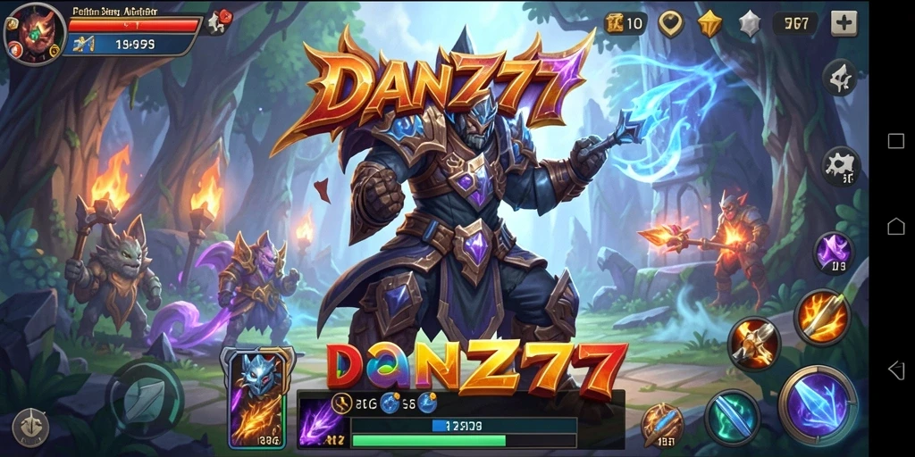 Tampilan aksi seru dalam permainan ARPG DAN777.