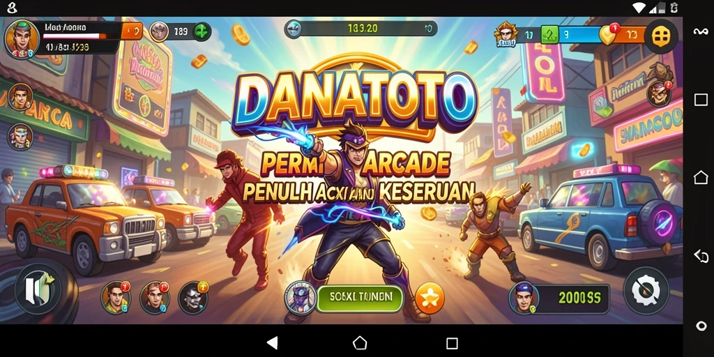 Tampilan menarik gameplay DANATOTO yang penuh aksi dan tantangan.