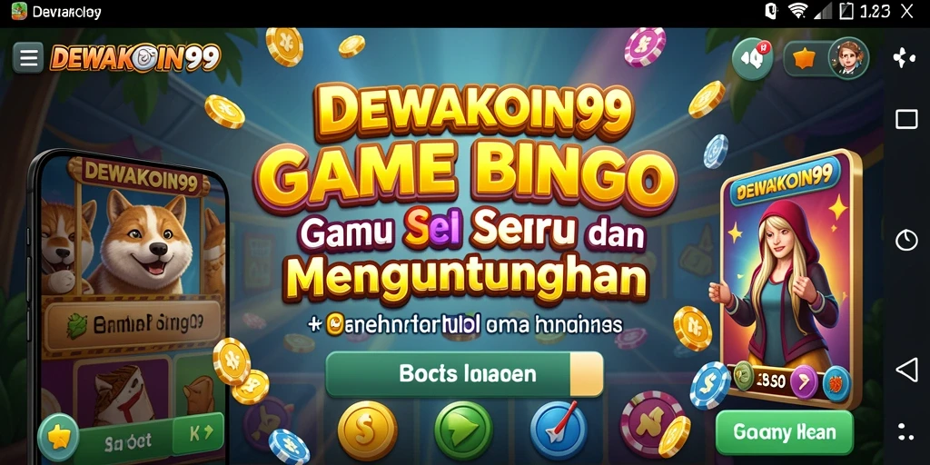 Gameplay seru DEWAKOIN99 dengan momen kemenangan Bingo.