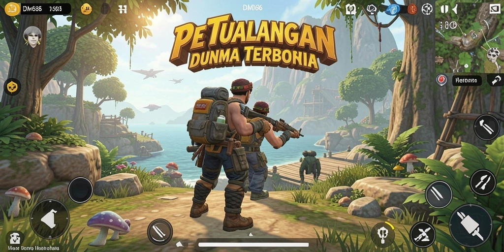 Tampilan yang menakjubkan dari gameplay DMD686 dalam dunia Open World.