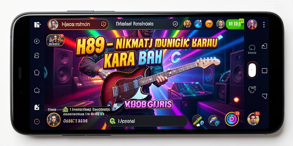 Tangkapan layar H89 menunjukkan gameplay yang interaktif dan seru dalam menikmati musik.