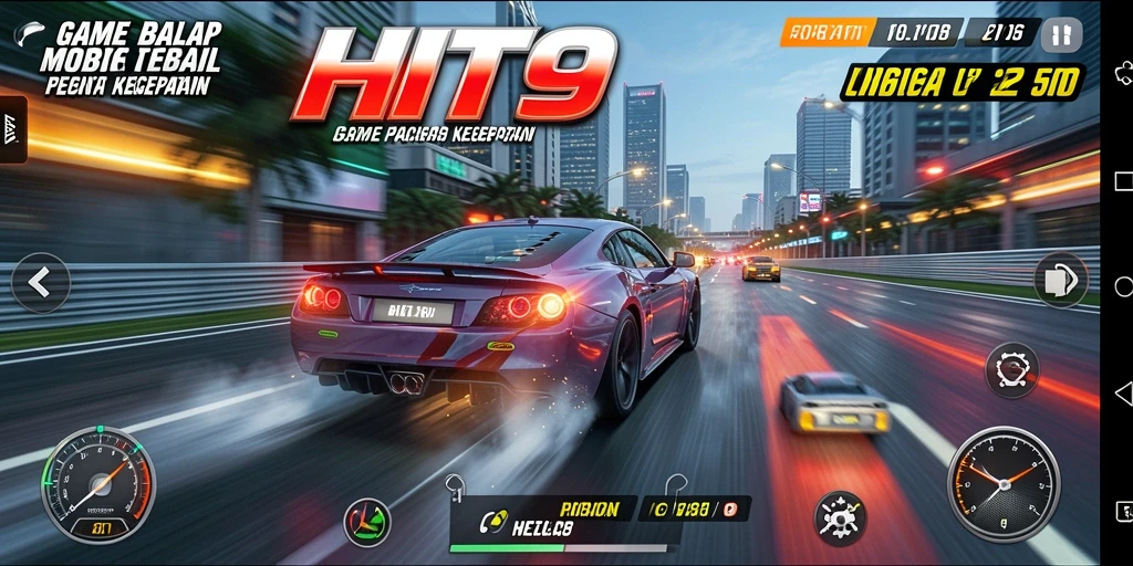 Gameplay balap yang mendebarkan dan grafis yang memukau.