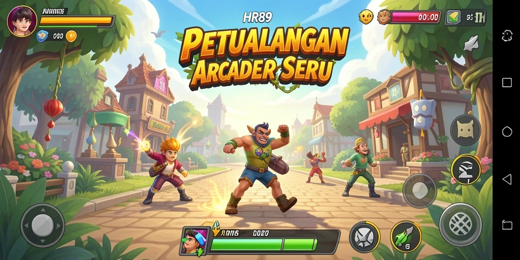 Screenshot dari gameplay seru HR89 yang menunjukkan aksi intens.