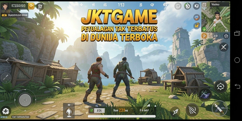 Tangkap aksi seru dalam dunia terbuka JKTGAME.