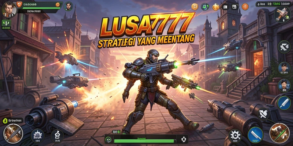 Tampilan gameplay LUSA777 dengan aksi strategi yang mendebarkan.