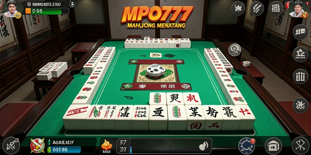 Screenshot gameplay MPO777 yang menunjukkan suasana permainan Mahjong.