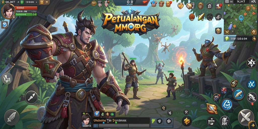Tampilan gameplay seru di dunia fantasi OKJKT.