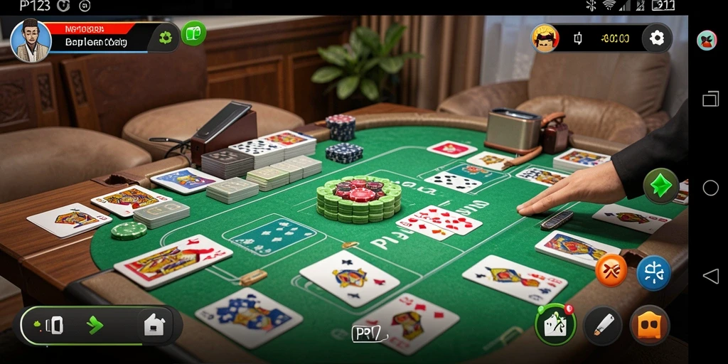 Tampilan gameplay Gaple yang seru dan interaktif dari PP123.