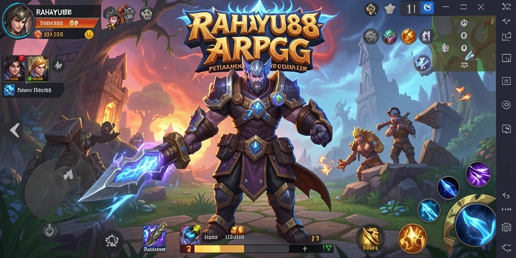 Tampilan gameplay mendebarkan dari RAHAYU88 dalam aksi ARPG.
