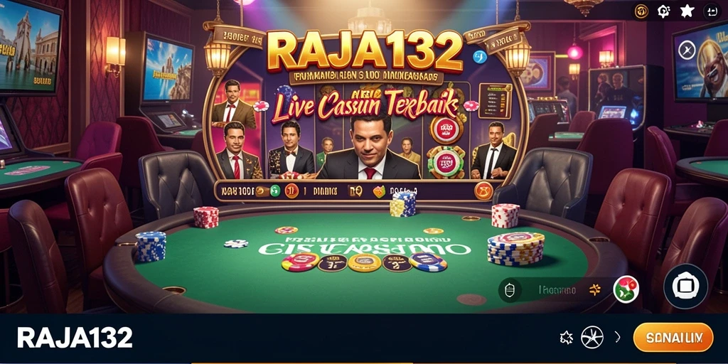 Tampilan gameplay Live Casino yang mendebarkan dan interaktif.