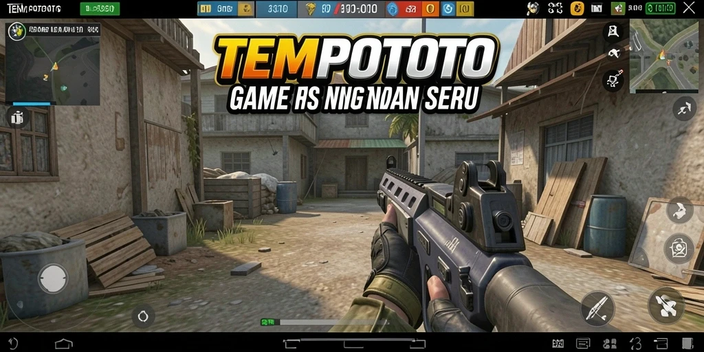 Gambaran mendebarkan dari gameplay TEMPOTOTO yang intens.
