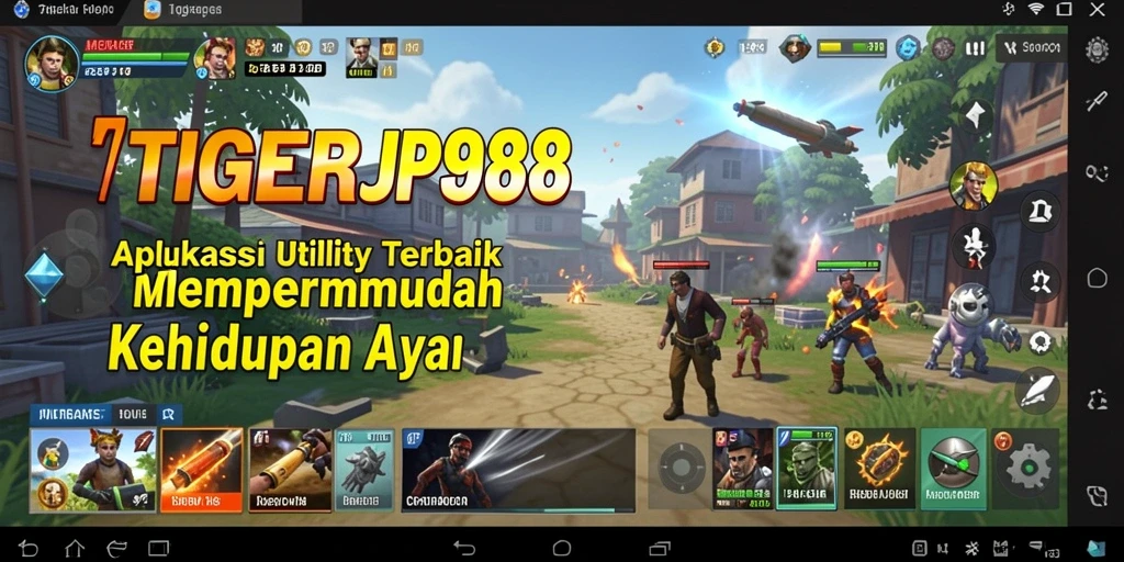 Screenshot TIGERJP88 menampilkan antarmuka aplikasi Utility yang intuitif.